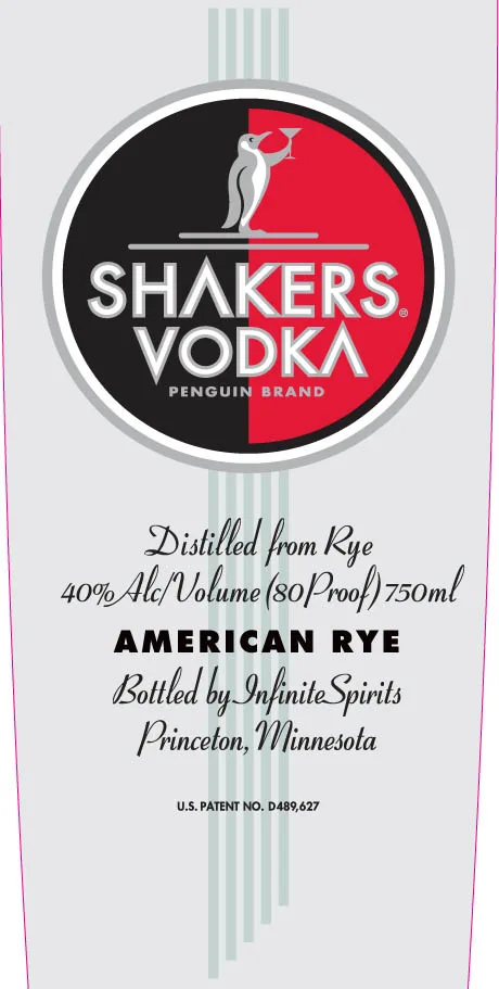 Shakers Rye label
