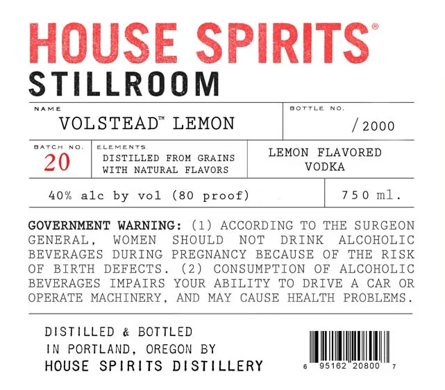 Vodka - Lemon Flavored
