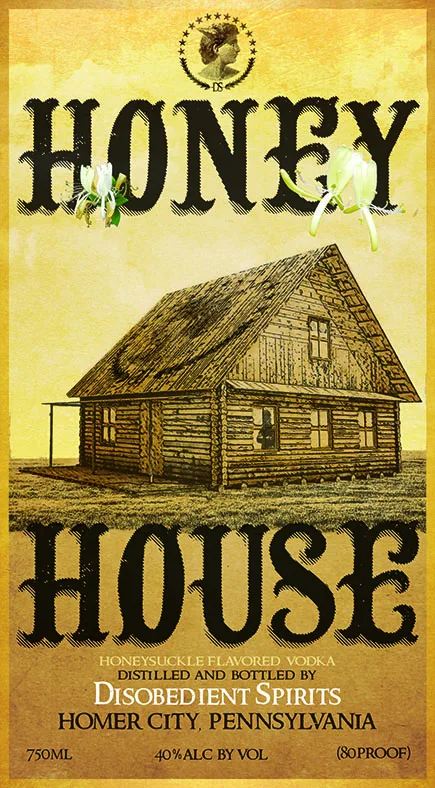 Disobedient Spirits Honey House label