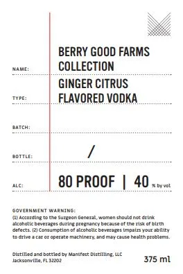 Berry Good Farms Collection label