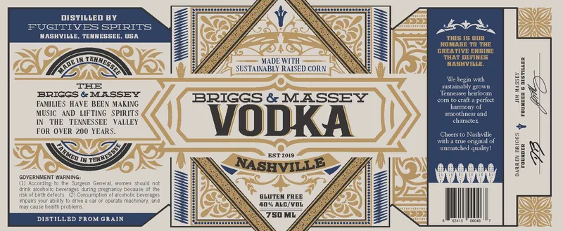 Briggs & Massey label