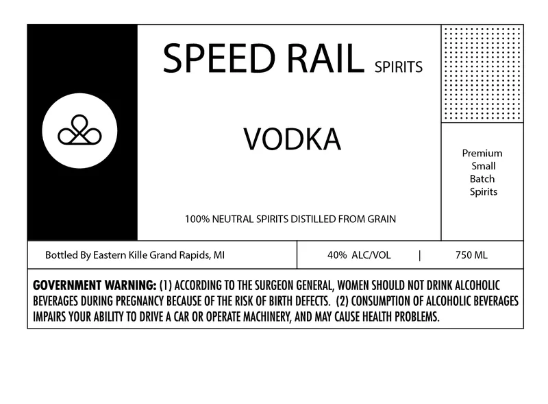 Speed Rail Spirits label