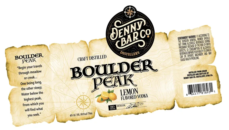 Boulder Peak Lemon Vodka