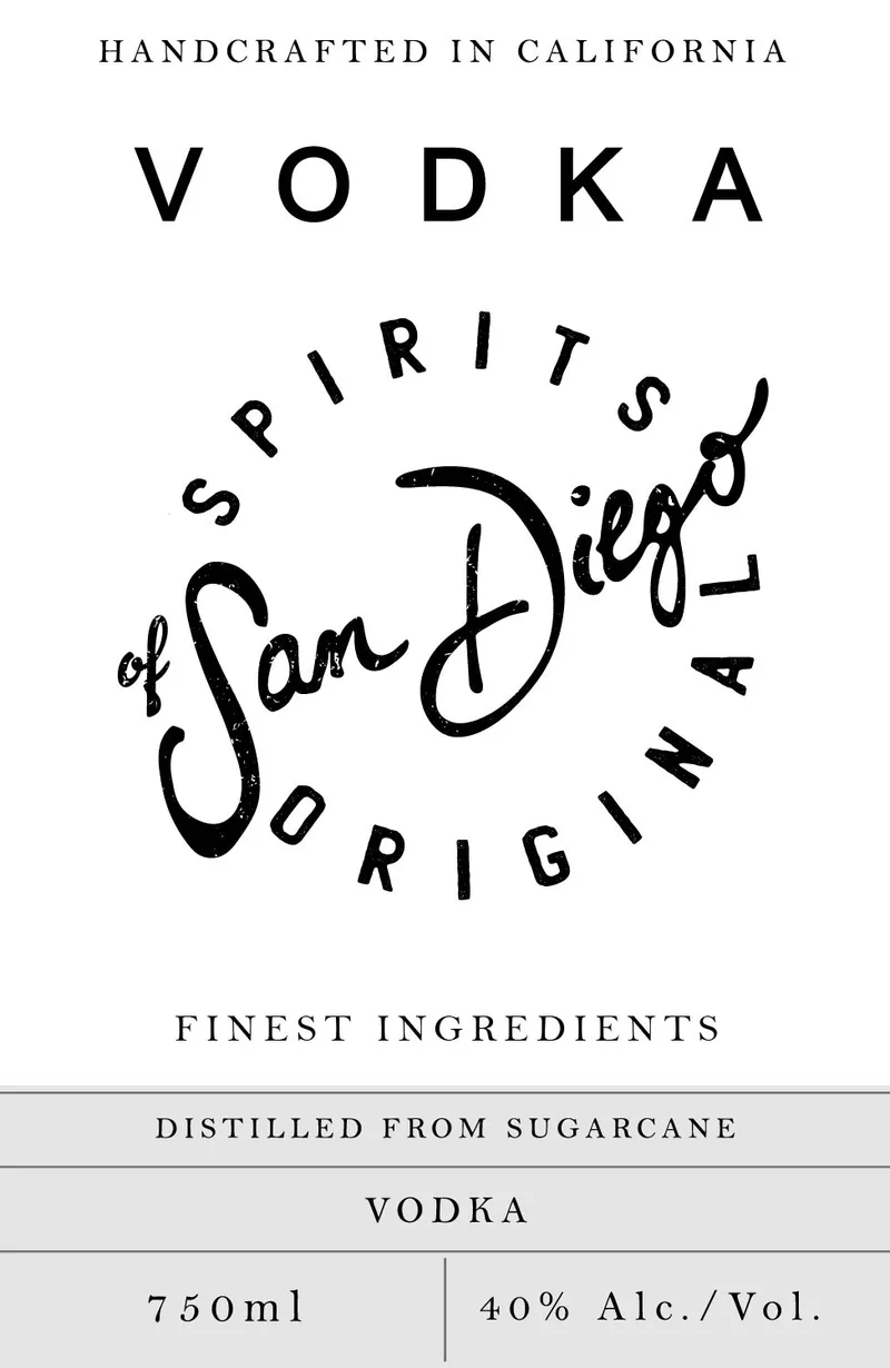 Spirits Of San Diego label