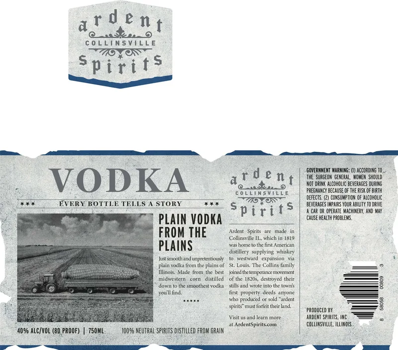 Ardent Spirits label