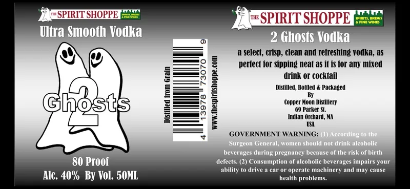 The Spirit Shoppe 2 Ghosts label