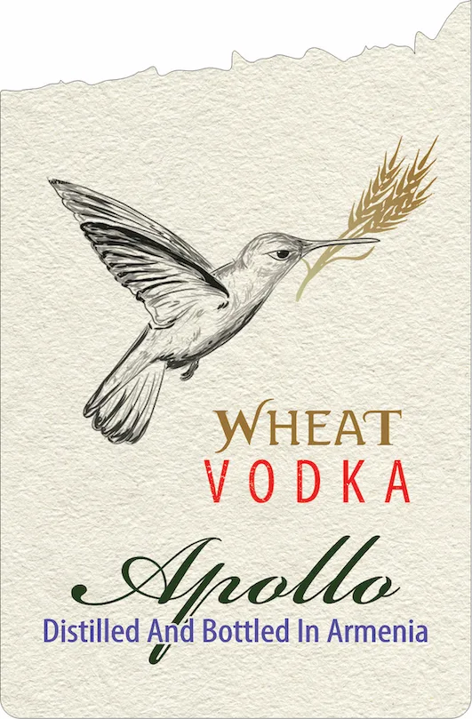 Apollo Wheat Vodka label