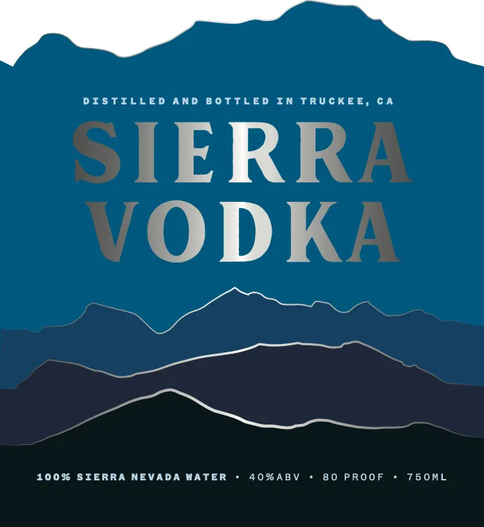 Sierra Vodka label