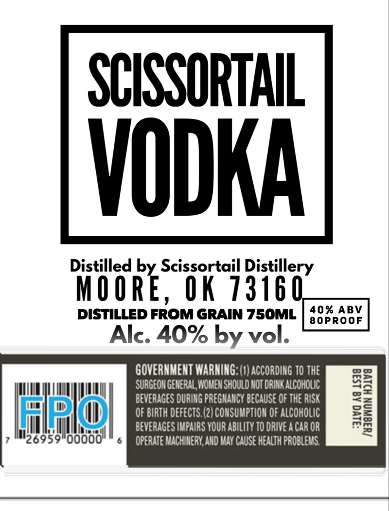 Scissortail label