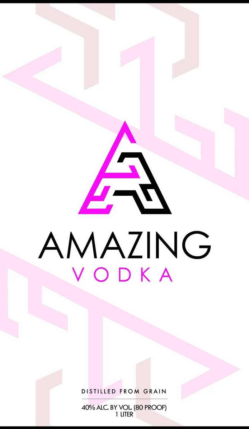 Amazing Vodka label