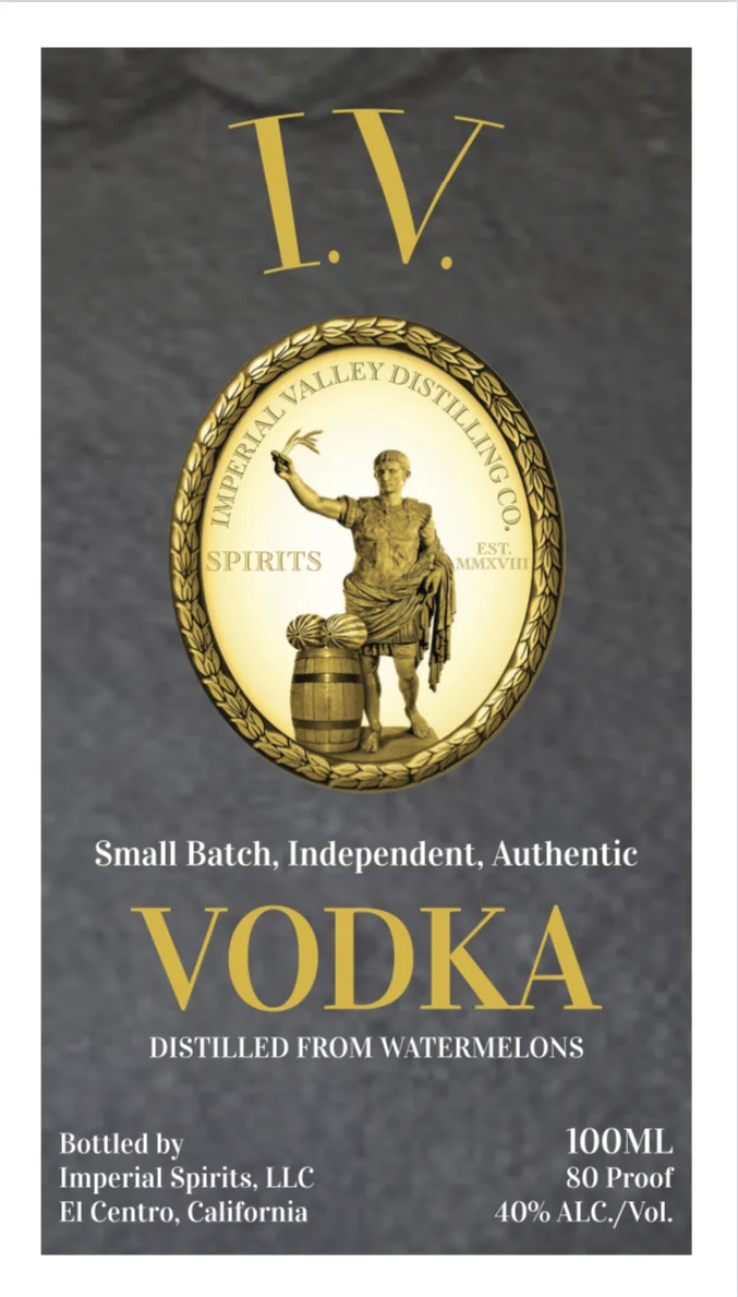 Imperial Valley Distilling CO. Vodka