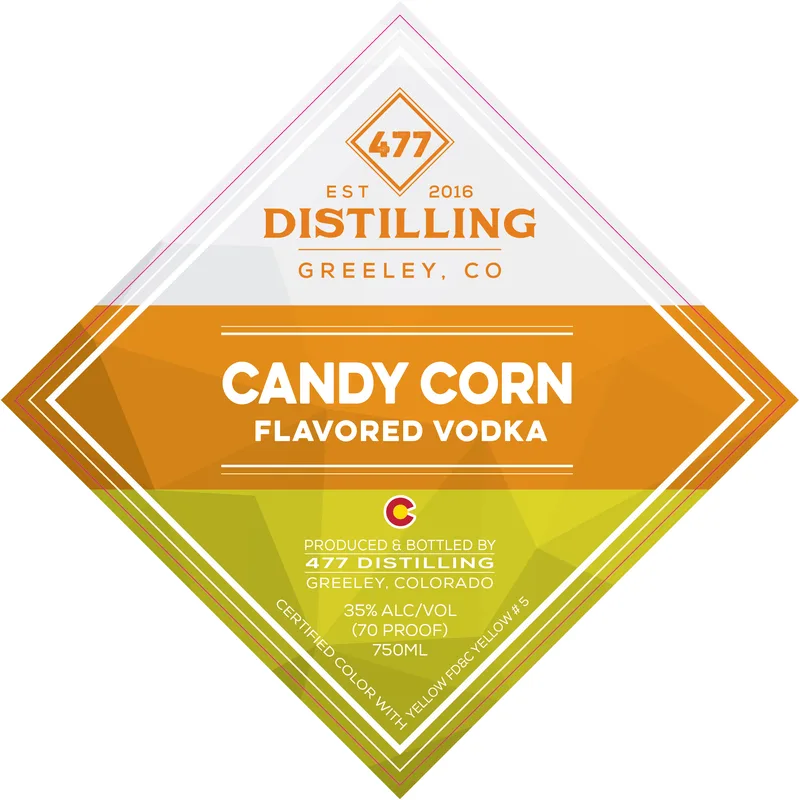 477 Distilling Candy Corn label