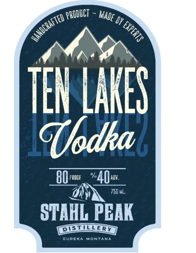Stahl Peak Distillery label