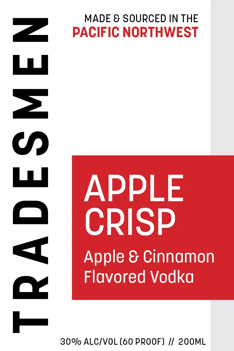 Tradesmen Apple Crisp label