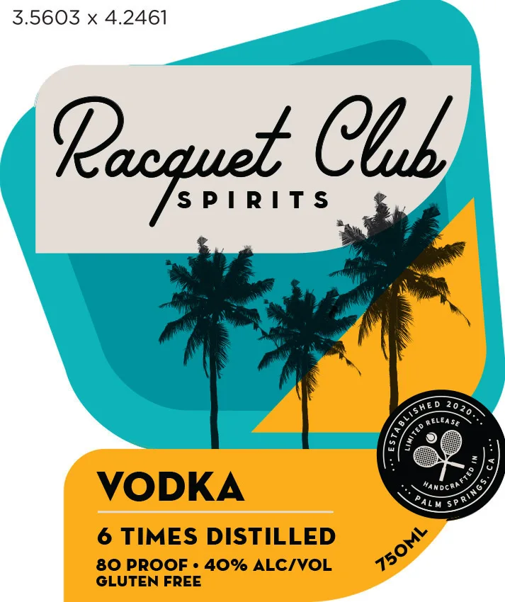 Racquet Club Spirits Vodka