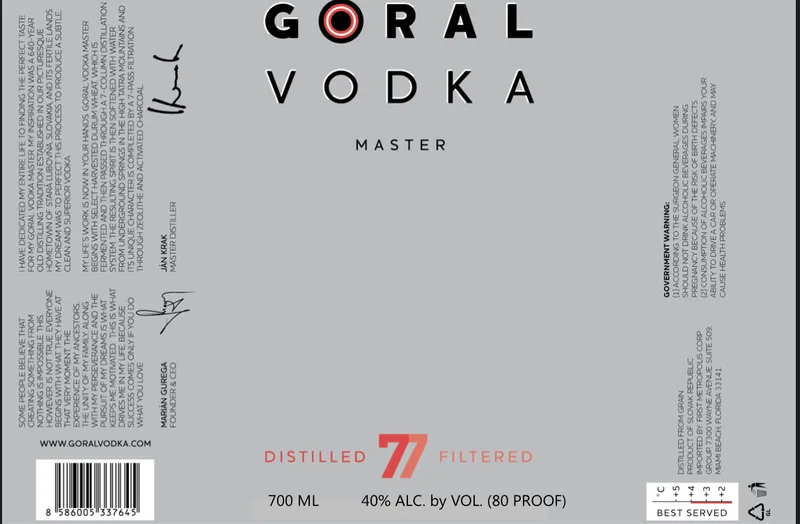 Goral Vodka Master