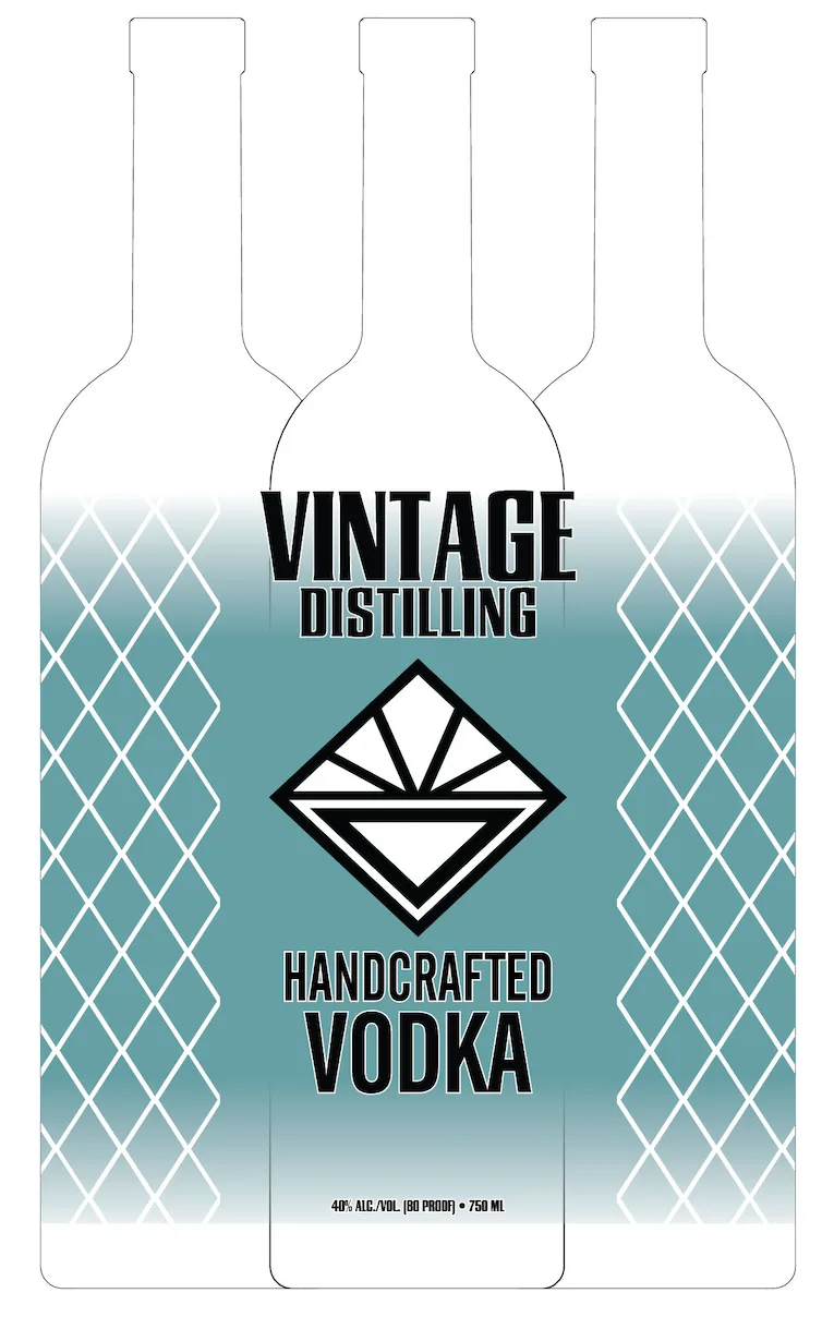 Vintage Distilling label