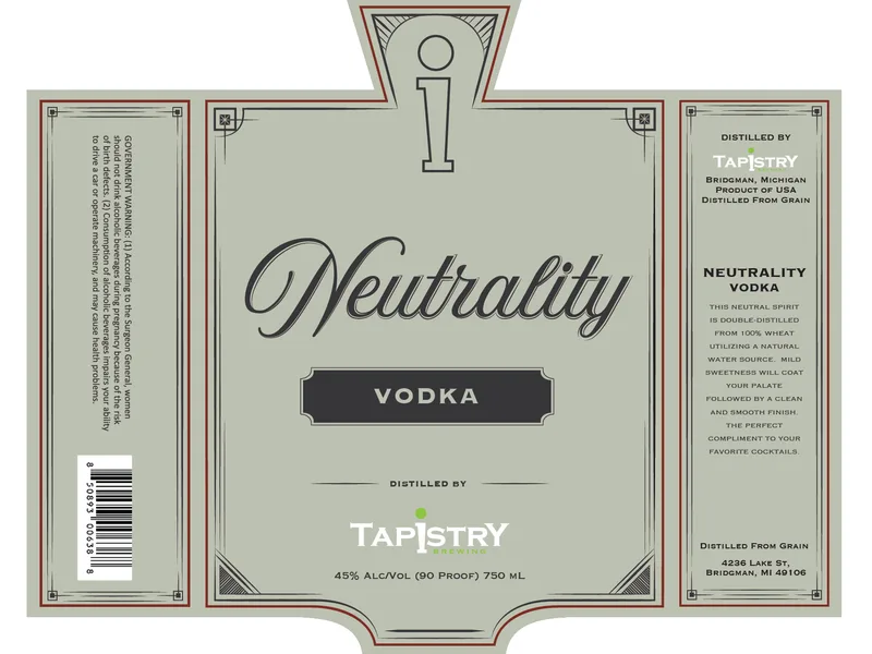 Tapistry Brewing Company Neutrality label