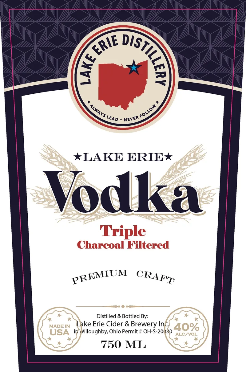 Lake Erie Distillery label