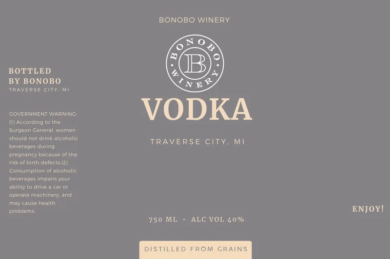 Bonobo Winery label