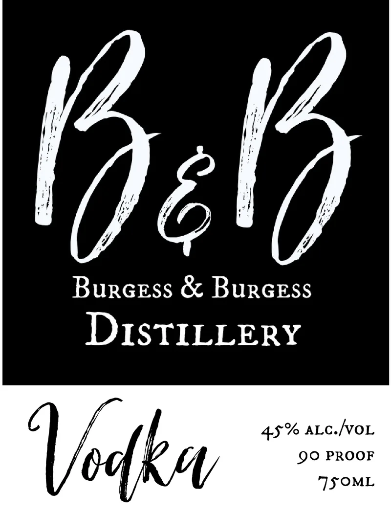 B&b Distillery label