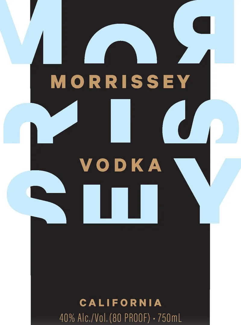 Morrissey Vodka label