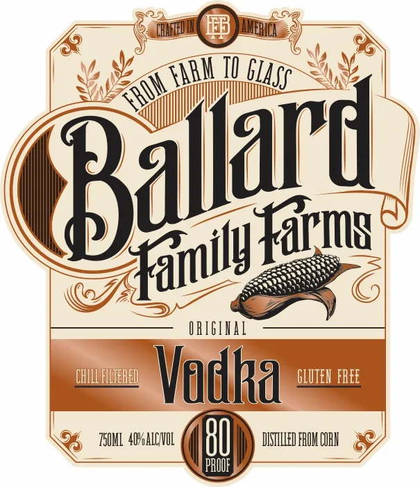 Ballad Family Farms label