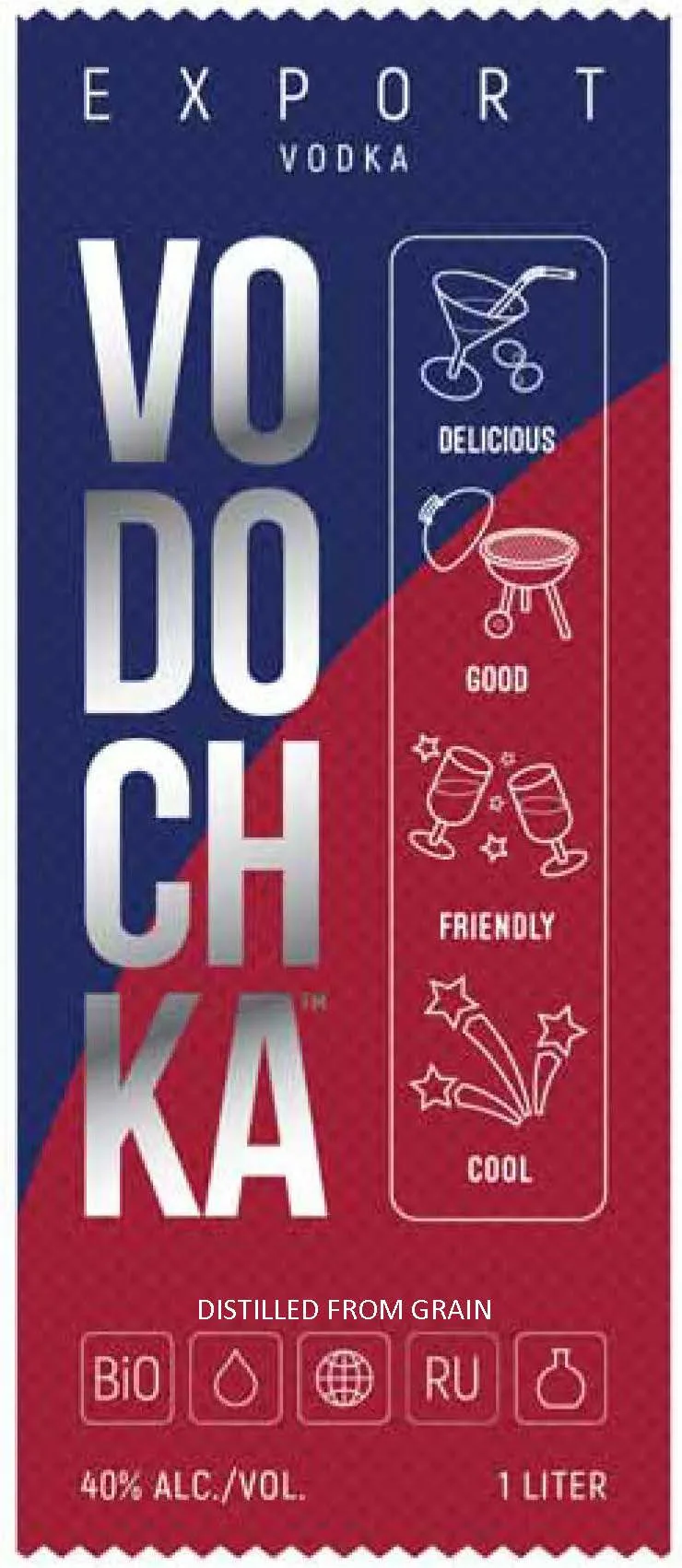 Export Vodka Vodochka Vodochka label