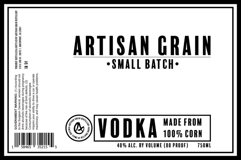 Artisan Grain label