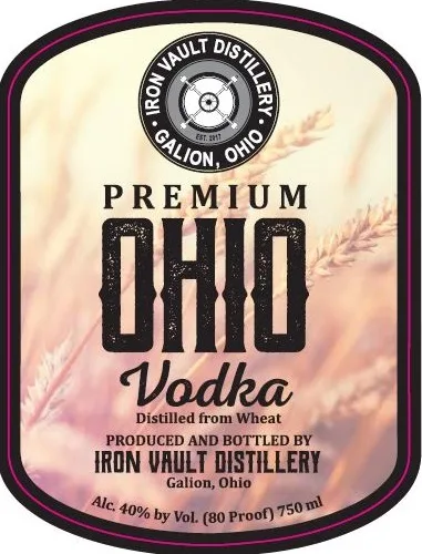 Iron Vault Distillery label