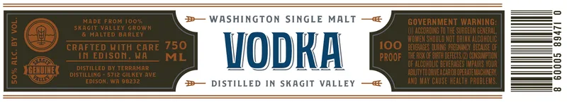 Terramar Distilling label