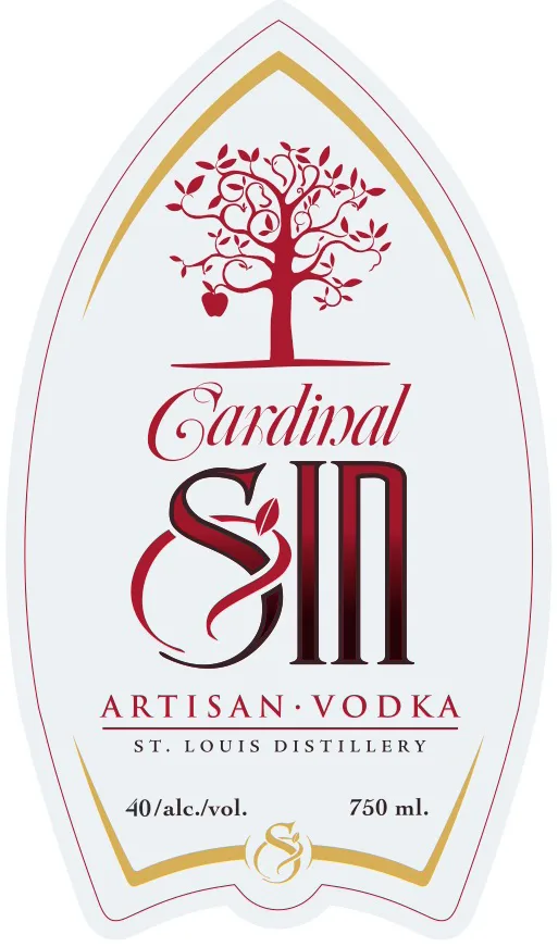 Cardinal Sin Vodka label