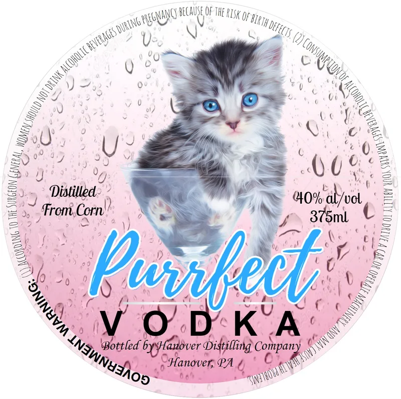 Purrfect Purrfect Vodka label