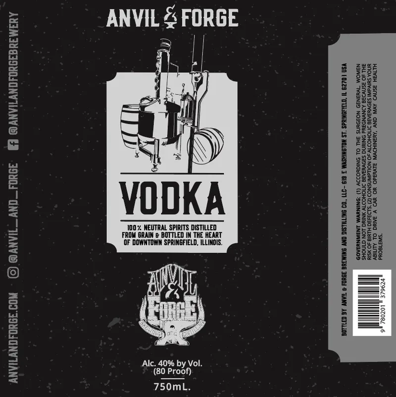 Anvil & Forge Brewing And Distilling label