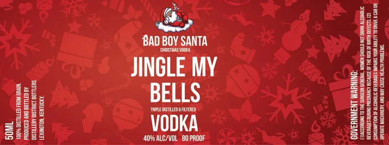 Bad Boy Santa label