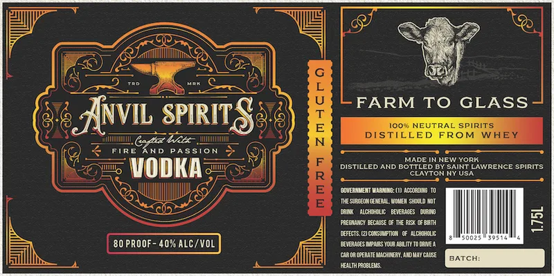 Anvil Spirits label