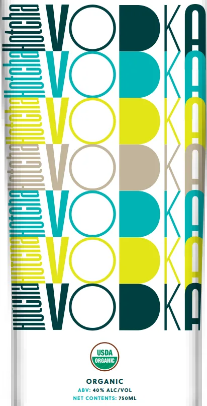 Hotcha Vodka label