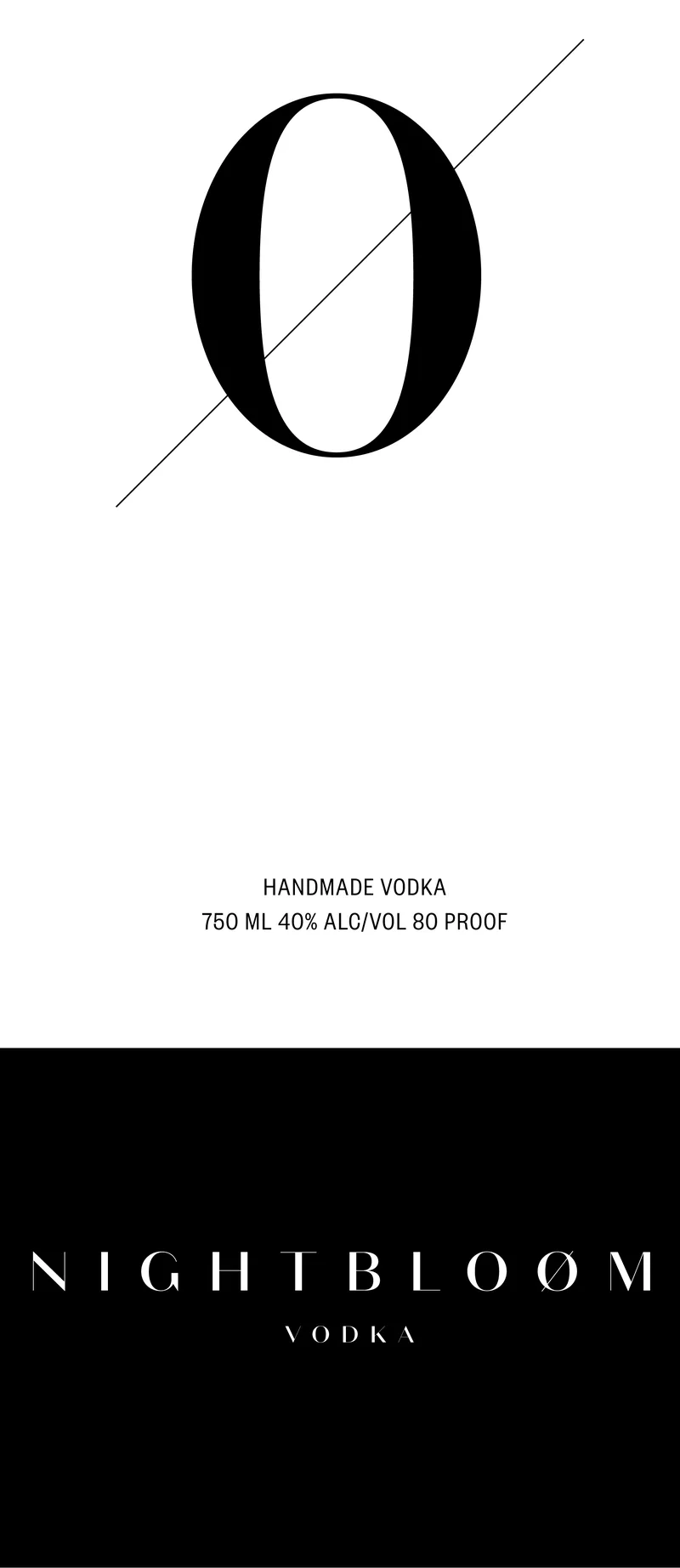 Nightbloom Vodka 0 label