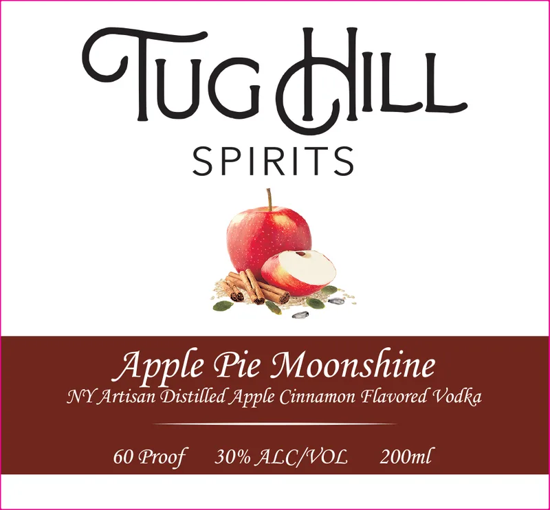 Tug Hill Spirits Apple Pie Moonshine label