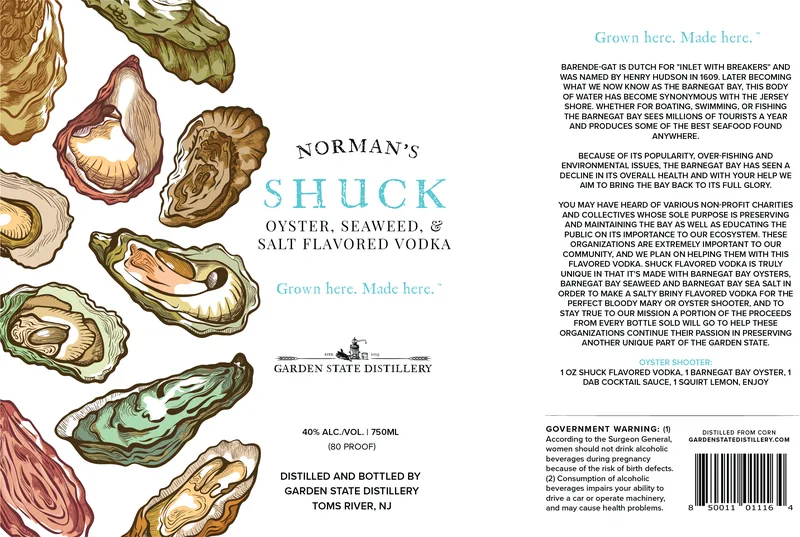 Norman's Shuck label