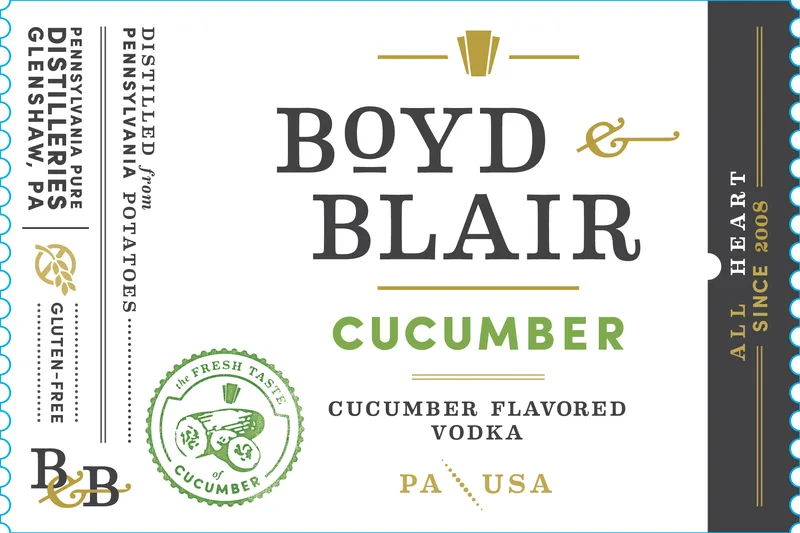 Boyd & Blair Cucumber label