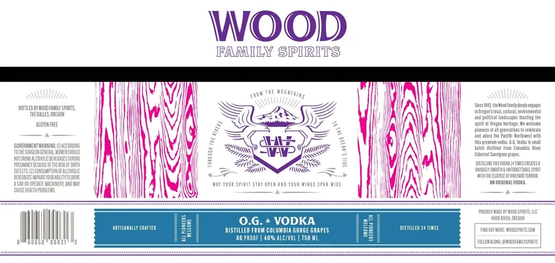 O.G. Vodka label