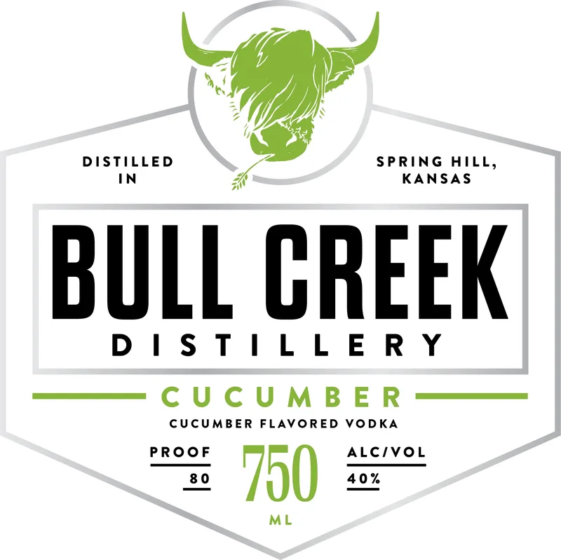 Bull Creek Distillery Cucumber label