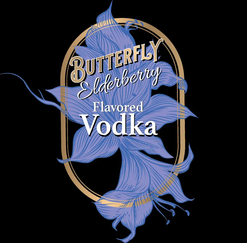Butterfly Elderberry Flavored Vodka