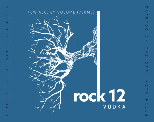Rock 12 Vodka label