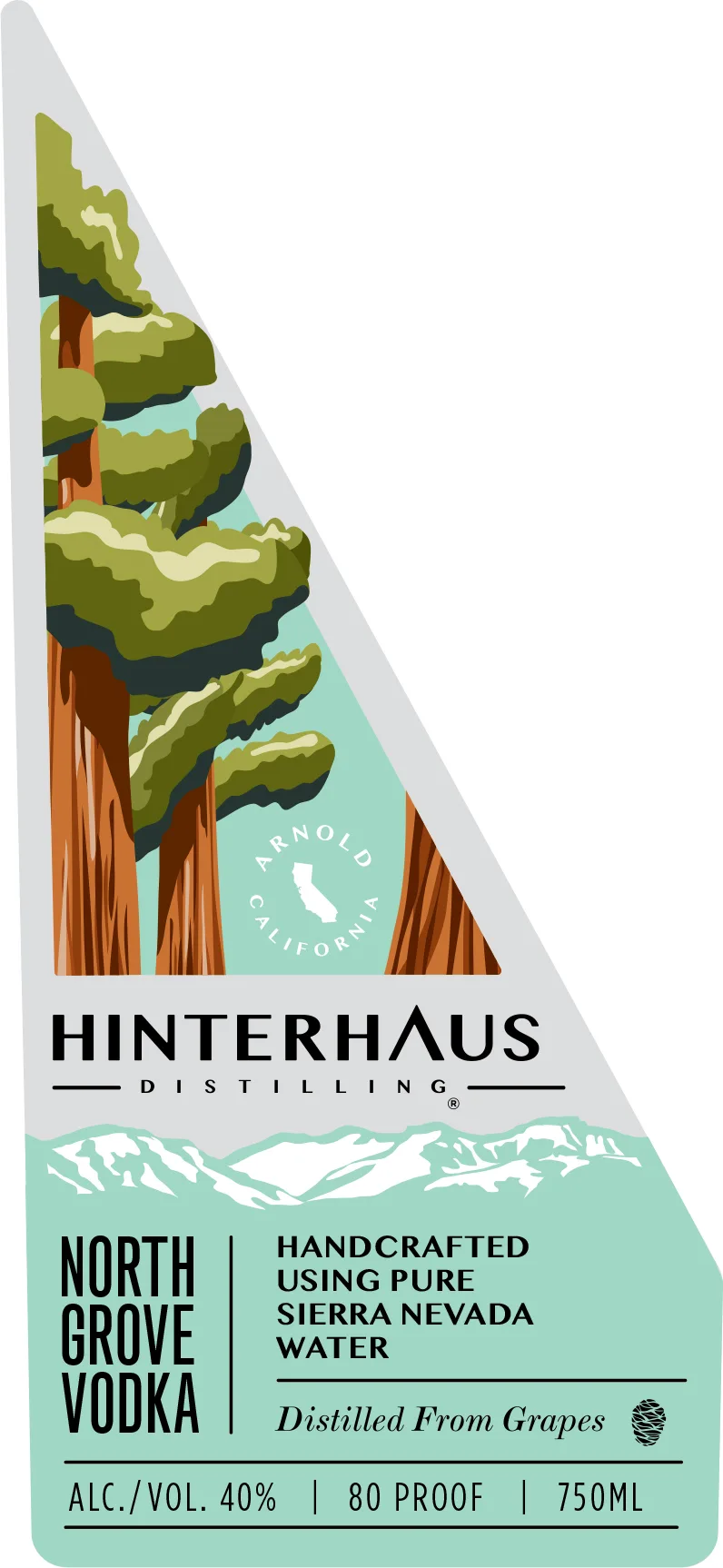Hinterhaus Distilling North Grove label