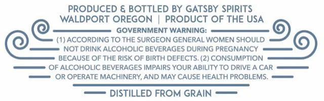 The Tides Vodka label
