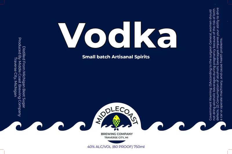 Middlecoast Brewing Company Vodka