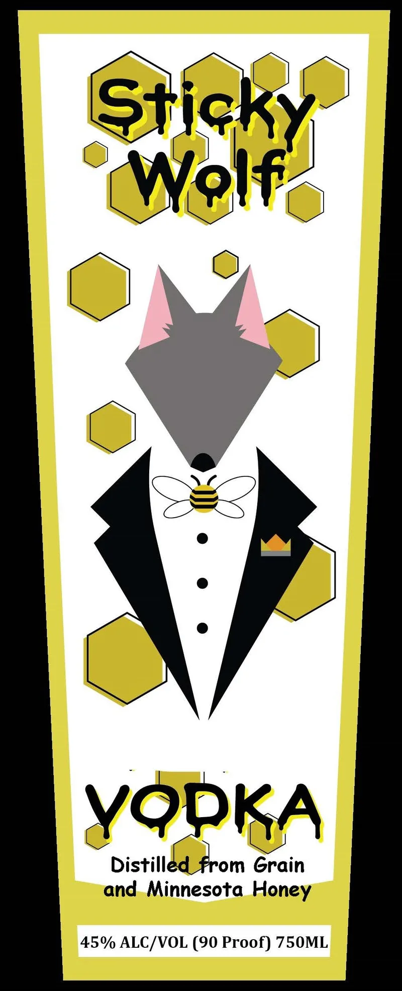Sticky Wolf label