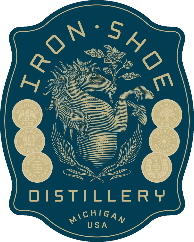 Iron Shoe Distillery label
